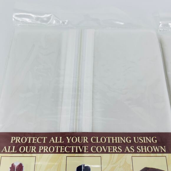 Better Home Zippered Clear Plastic Suit Bag - Size 24" x 40" - New - Picture 9 of 9